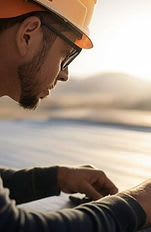 Painter Inspecting Commercial Roof in St George