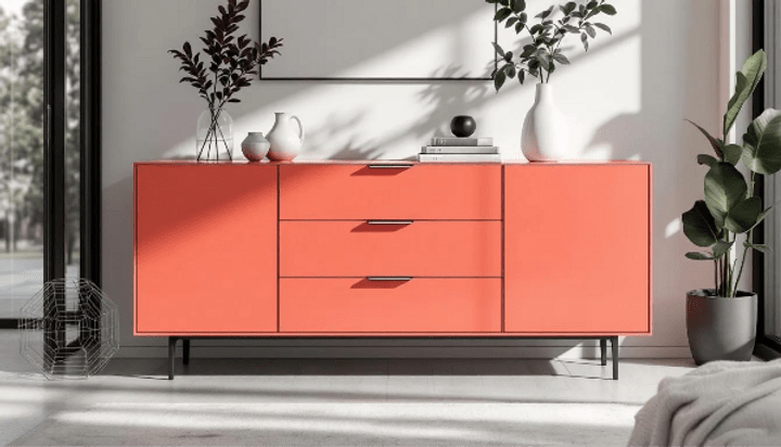 Professionally refinished cabinet painting project