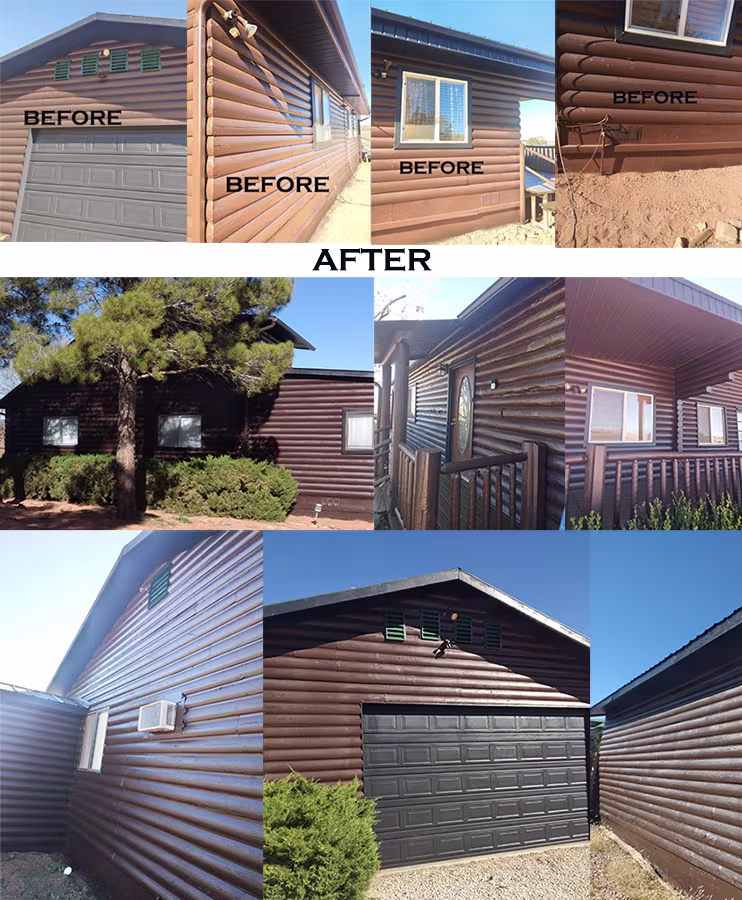 Log Cabin Siding Restoration - St George UT | 3 Ropes Painting
