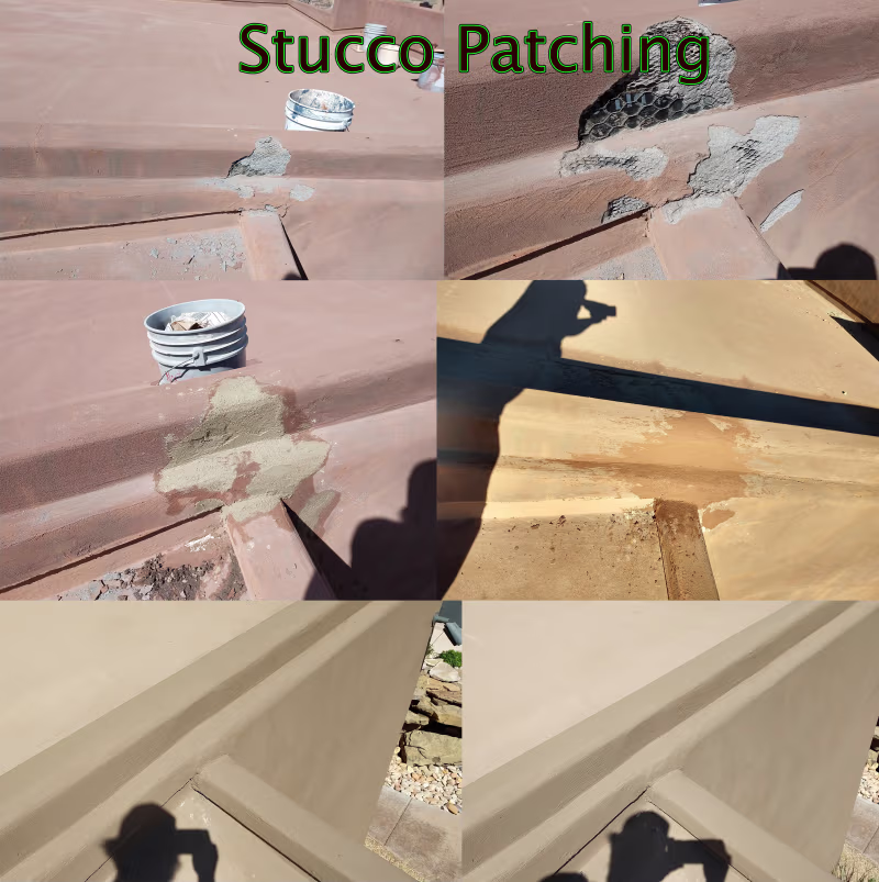 Stucco Patching Process - St George UT | 3 Ropes Painting