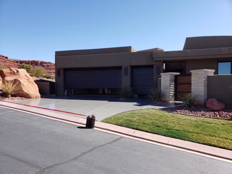 Modern Dark Exterior - St George UT | 3 Ropes Painting