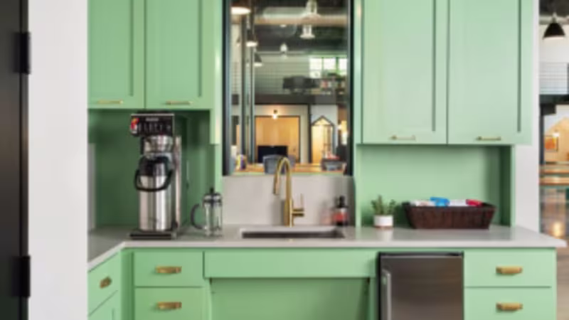 Painted Green Cabinets - Southern Utah | 3 Ropes Painting