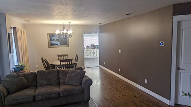 Painted Brown Accent Wall Hallway - St George UT | 3 Ropes Painting
