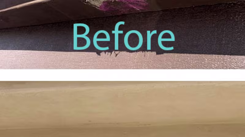 Before and After Stucco Repair of Trim - St George UT | 3 Ropes Painting