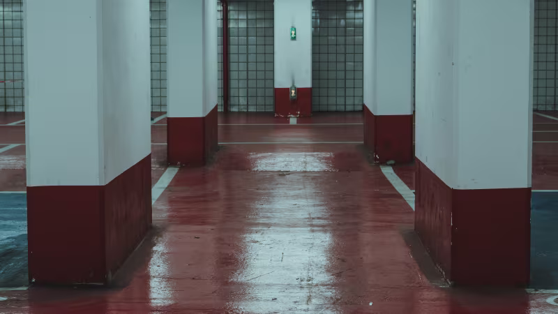Epoxy Commercial Garage Floor - St George UT | 3 Ropes Painting