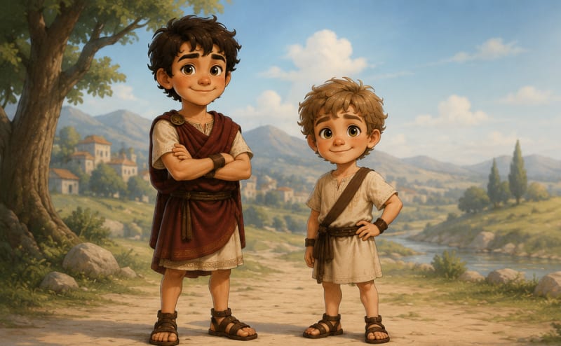 Steve and Kynthos, the two brothers