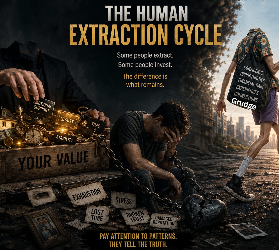 The Human Extraction Cycle — when relationships become resource mining