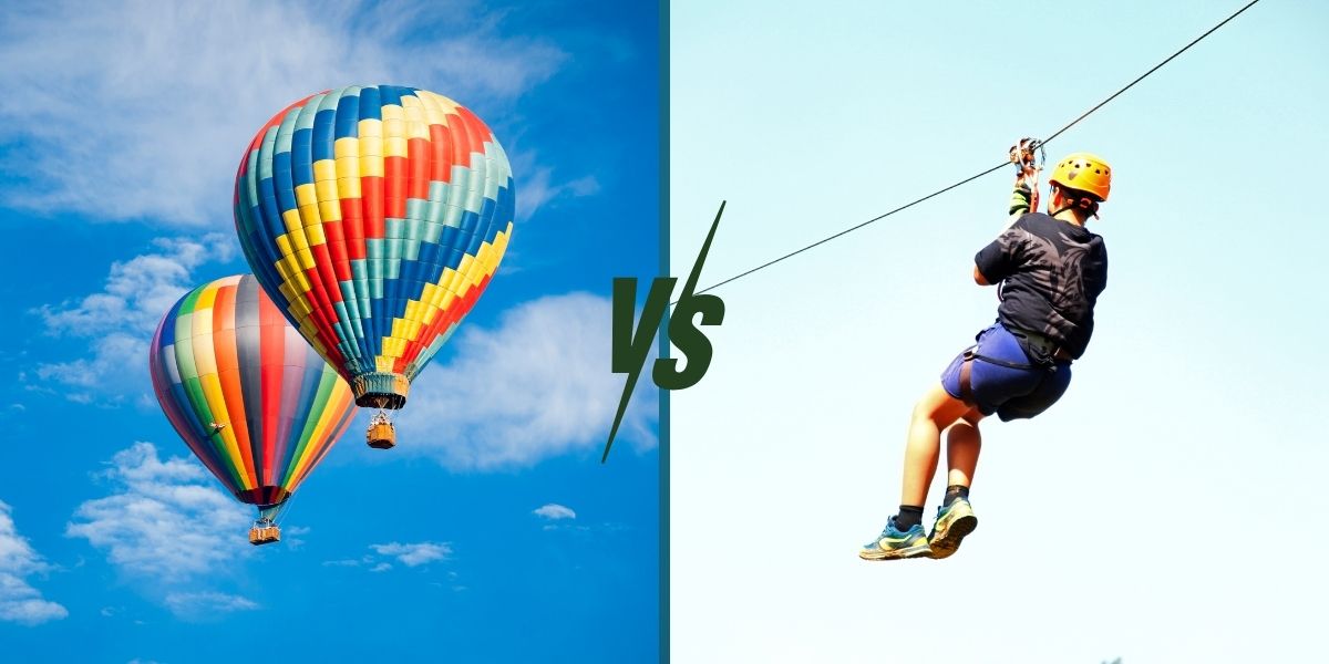 Hot Air Balloon Ride vs. Zipline in Dubai