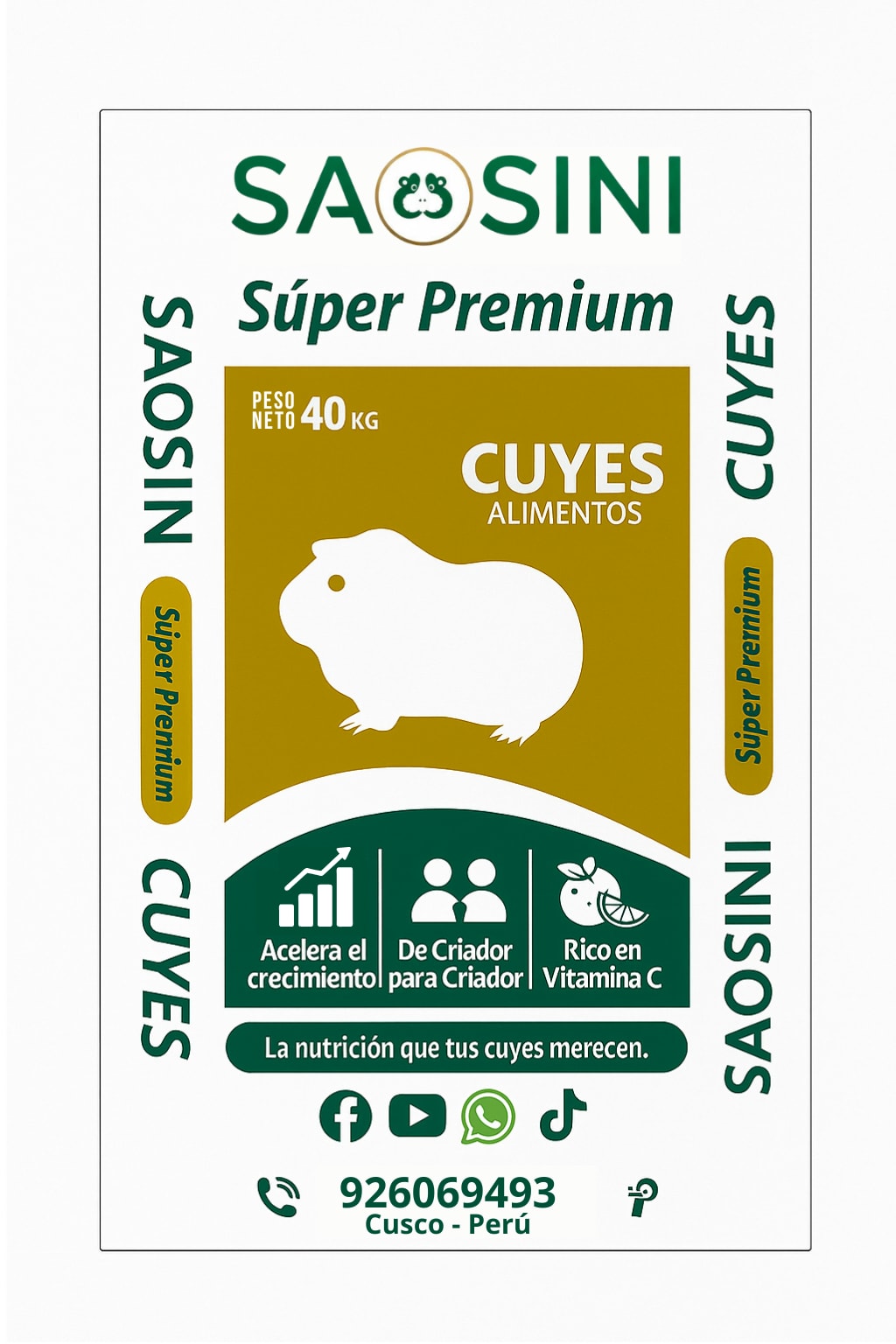 Alimento Balanceado Saosini super premiun | Granja Saosini