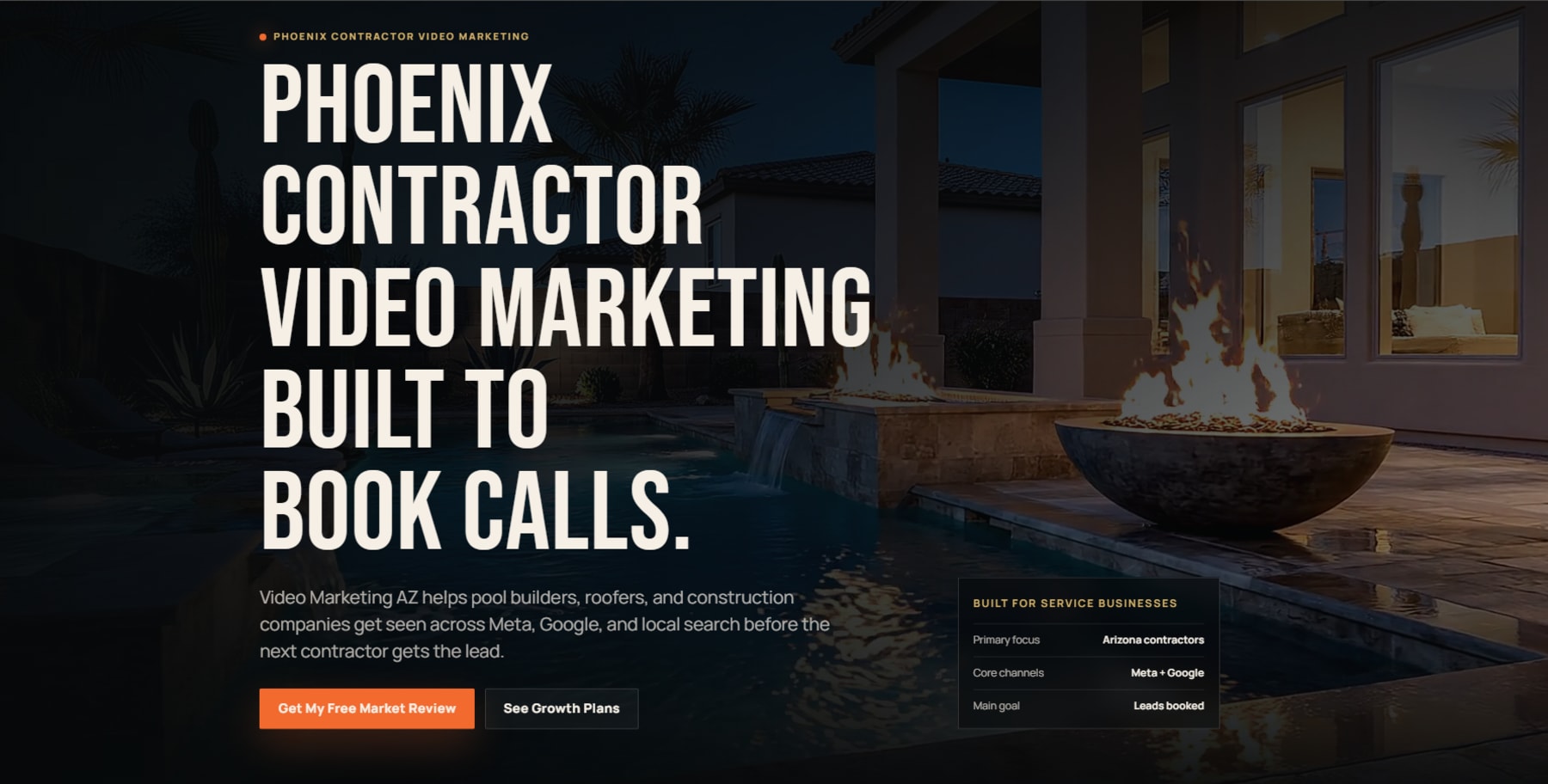 Video Marketing AZ homepage