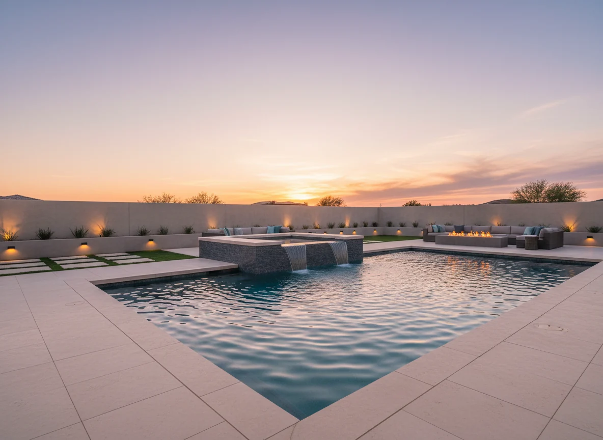 Clean lines and integrated outdoor living