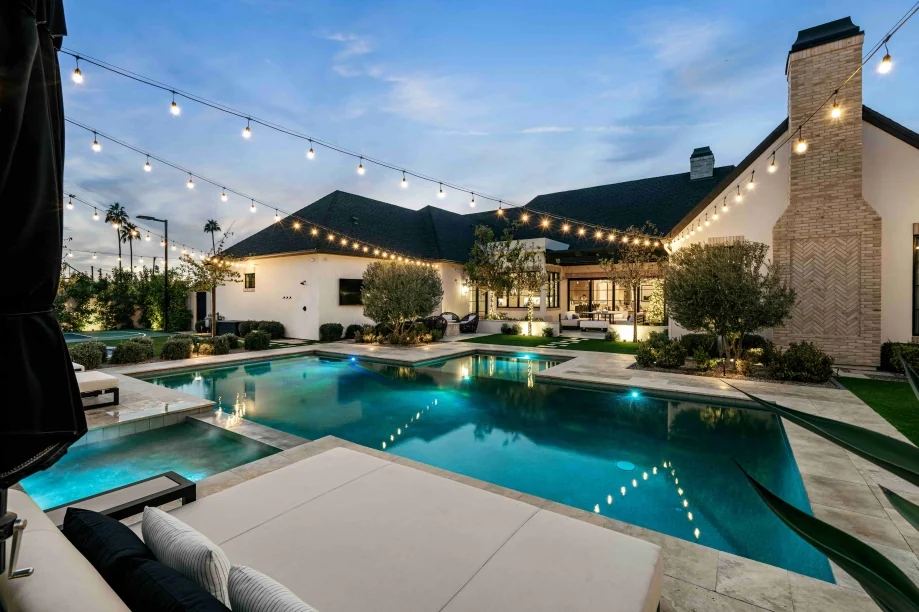 Lighting and gathering space after sunset