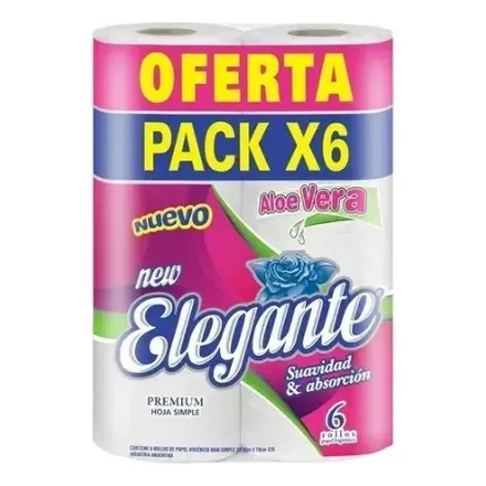 Papel Elegante 30mt x6 rollos