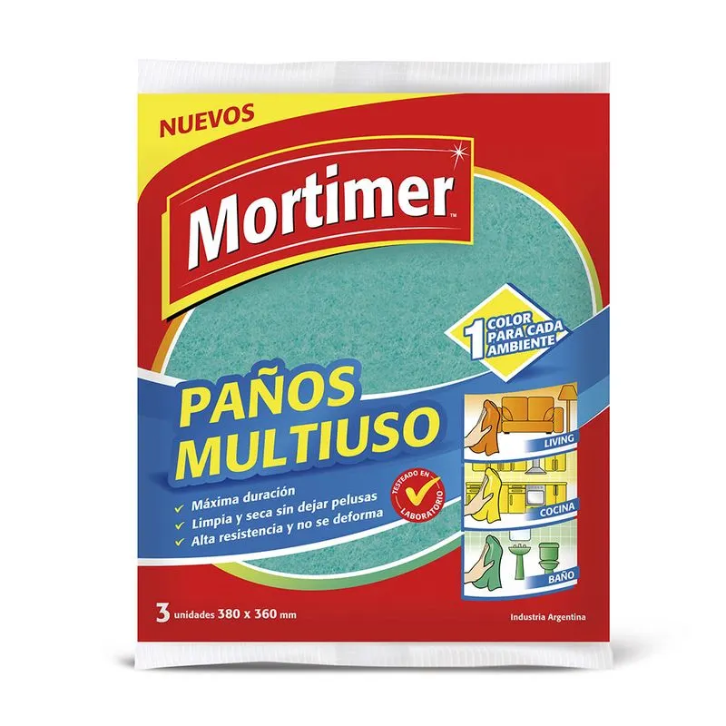 paño multicolor x 3 mortimer