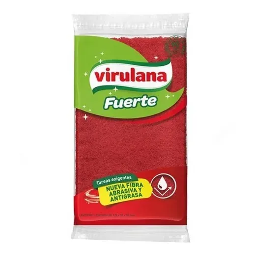 Esponja VIRULANA FUERTE ROJA