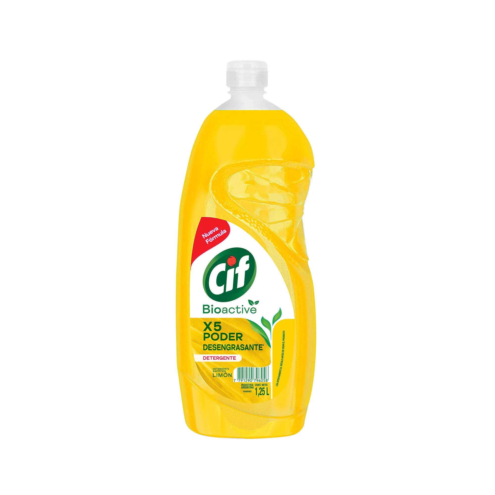 Detergente cif limon 1,25 lts