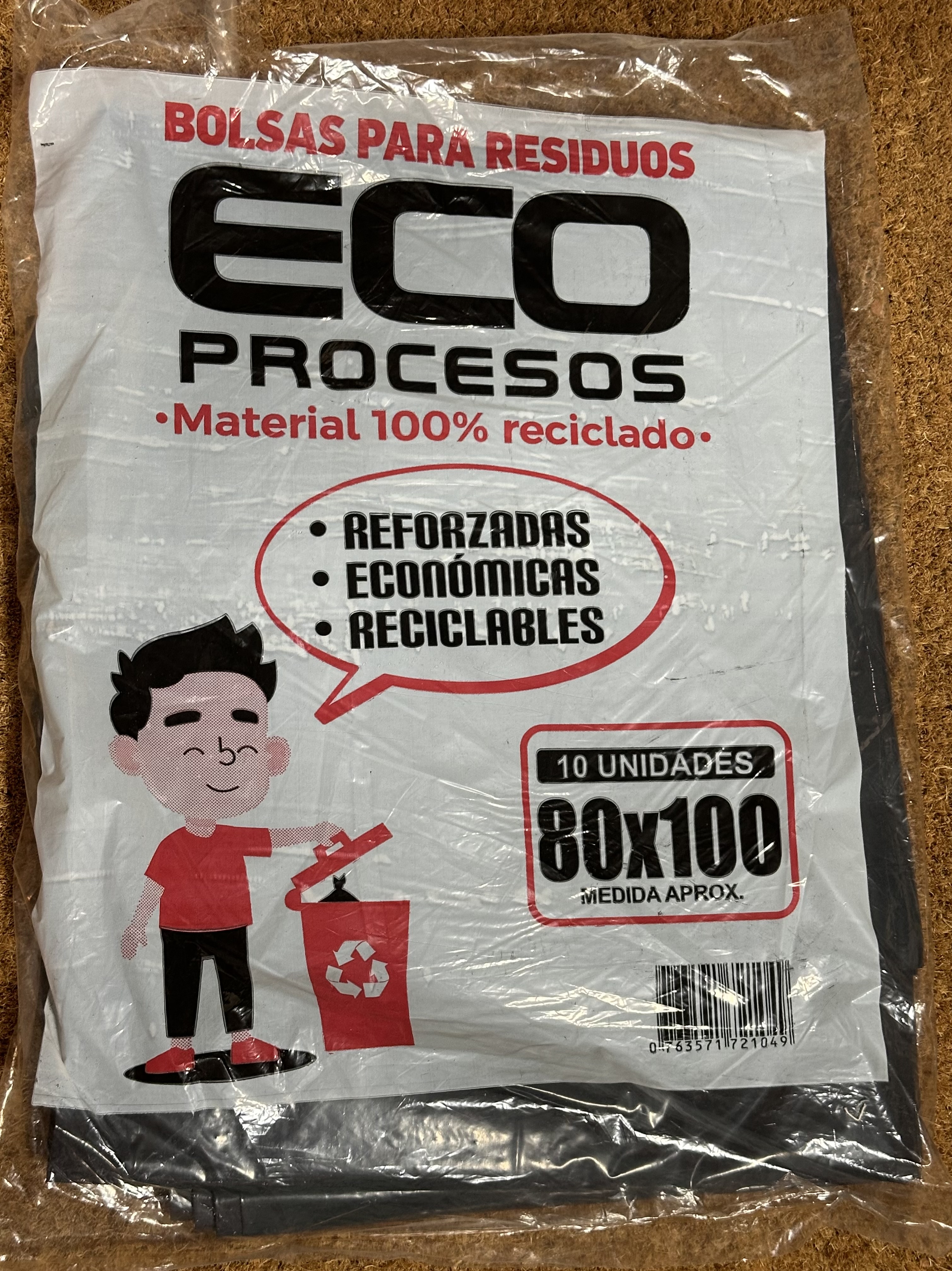 Bolsa consorcio 80x100 x10u negras