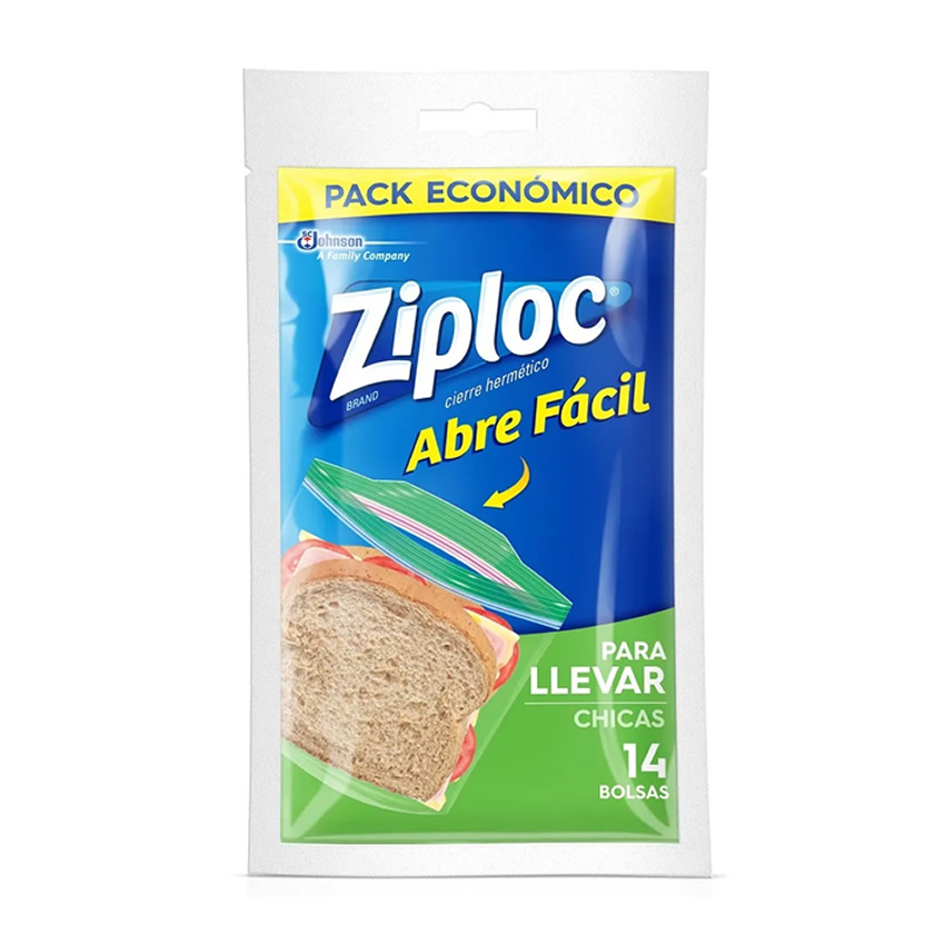 Bolsa Ziploc chica x14 unidades