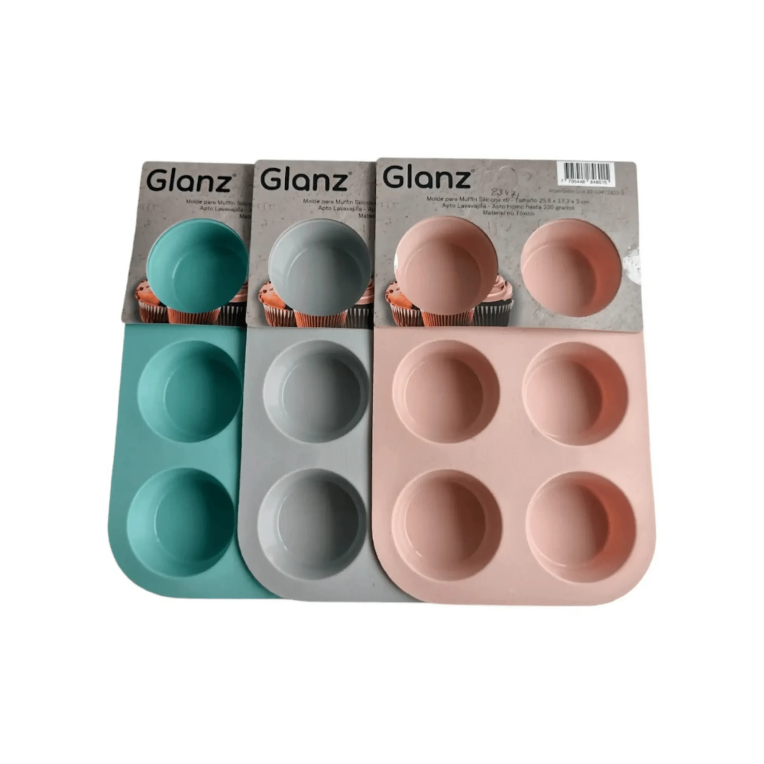 Molde muffin silicona apto horno