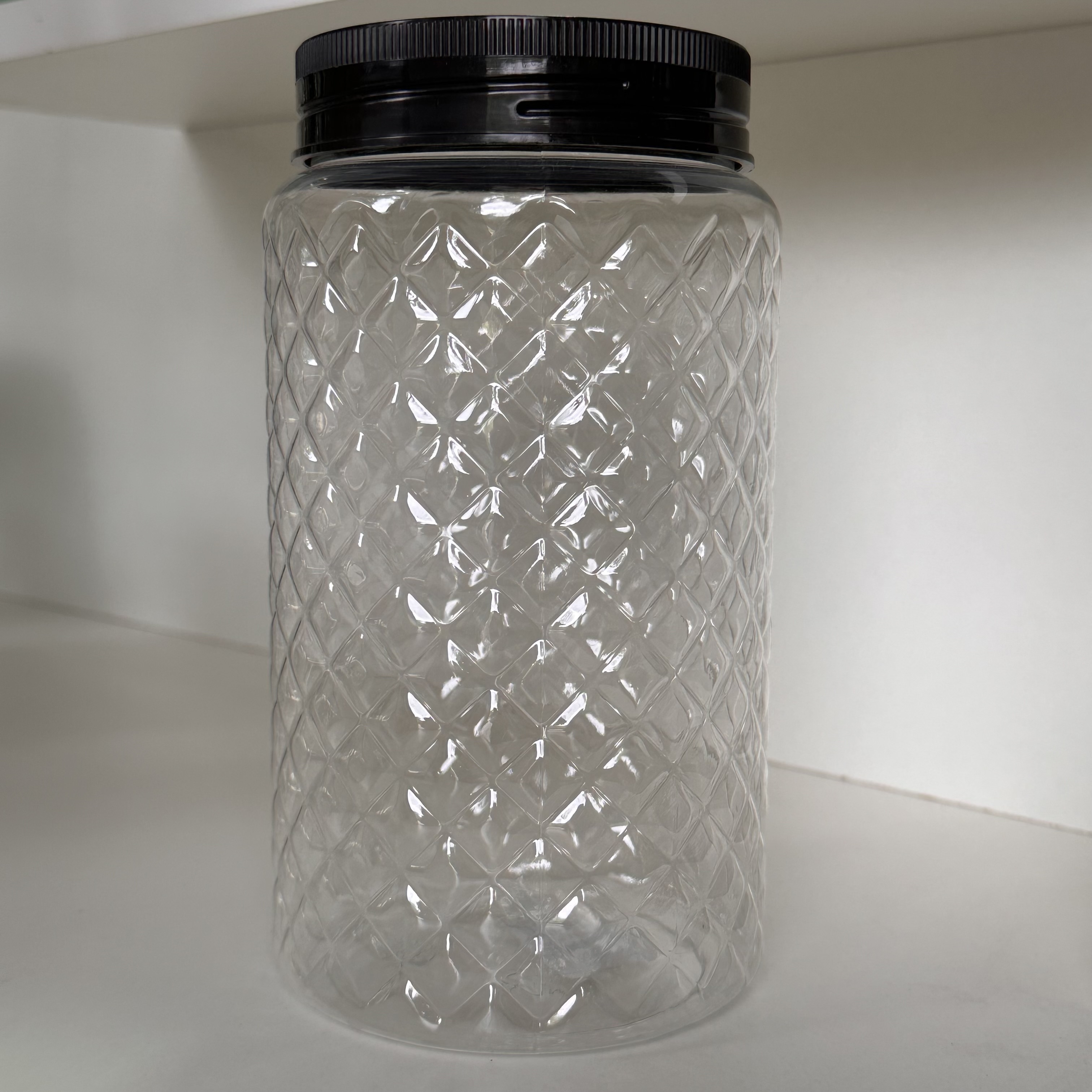 Frasco plástico con tapa