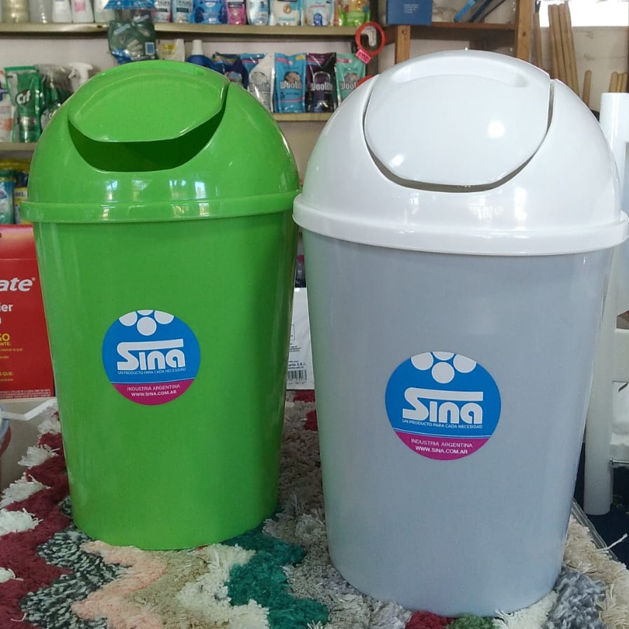Cesto de basura redondo vaiven 6LT