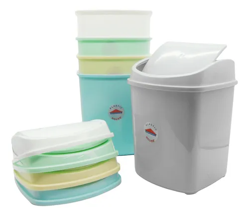 Cesto de basura 8lt cuadrado vaiven