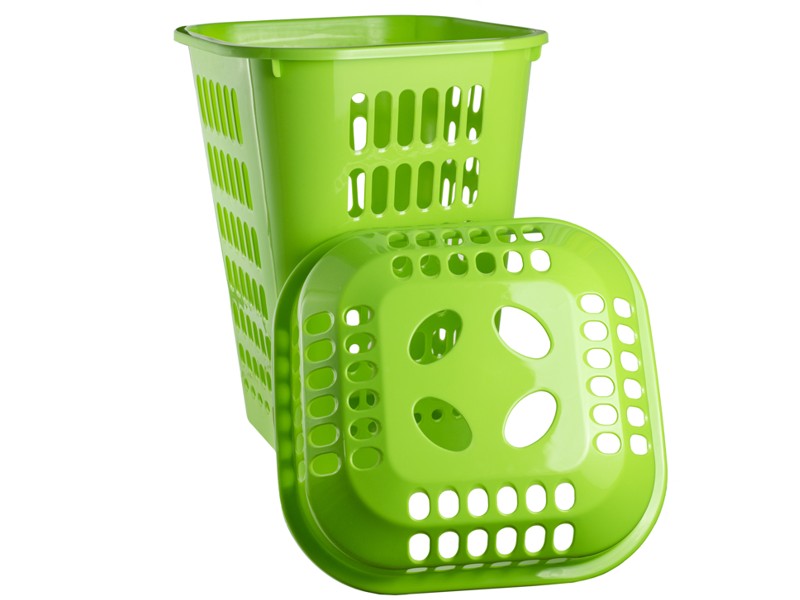 Cesto calado 60lt cuadrado tapa comun