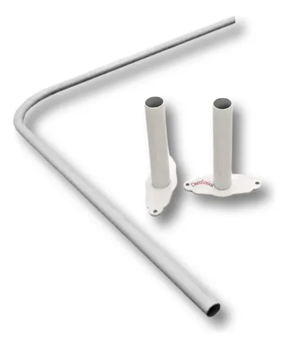 Barral curvo para cortina baño