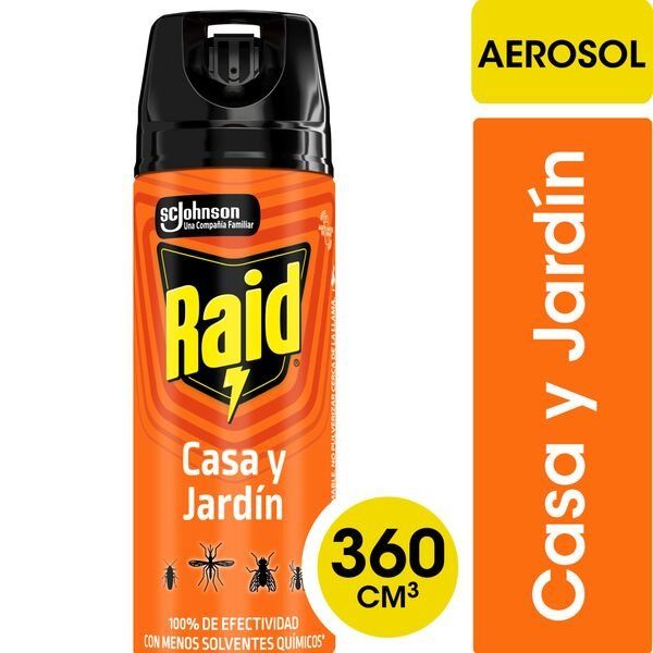 Raid insecticida casa y jardin