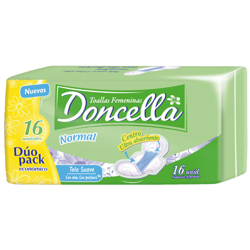 Toallitas femeninas Doncella x16un