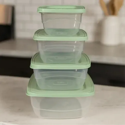 Hermetico cuadrado poo set x4