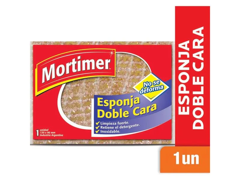 Esponja mortimer doble cara bronce