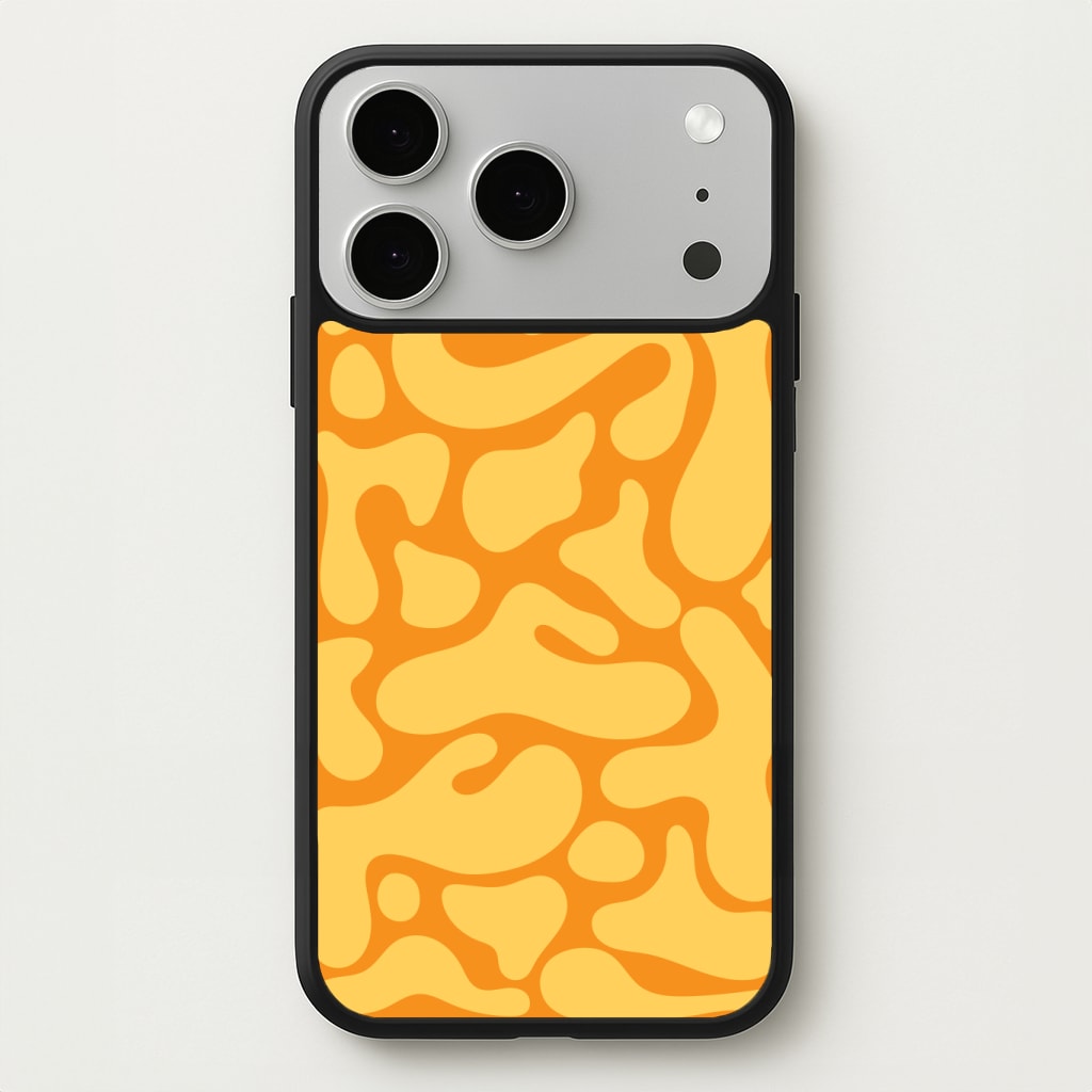 Yellow Blobs Abstract Pattern Phone Case