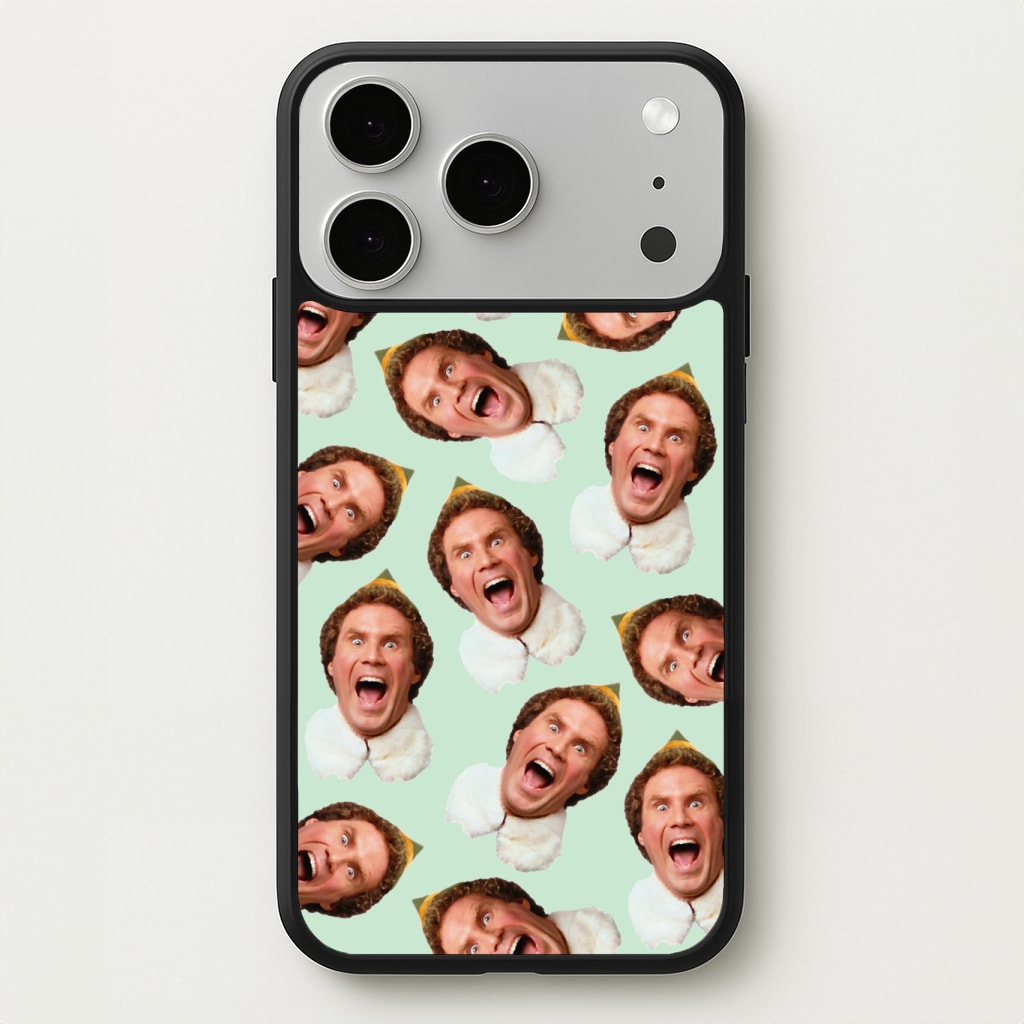 Green Elf Face - Christmas Phone Case