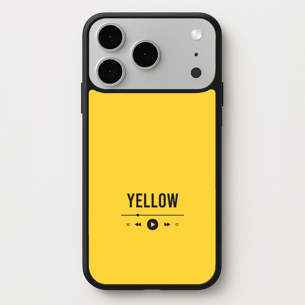 Yellow Music Player Phone Case