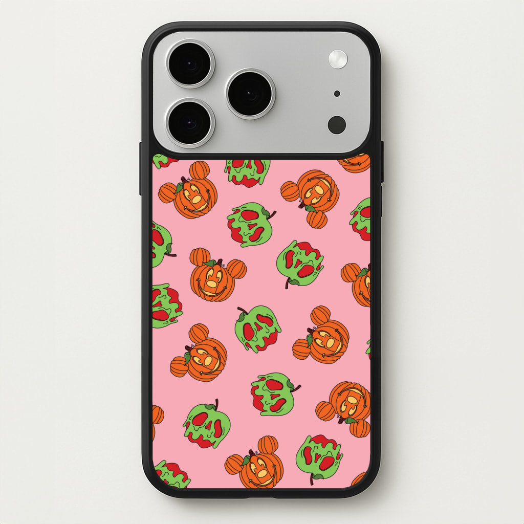 Pumpkin Mouse And Poison Apple Pattern Phone Case