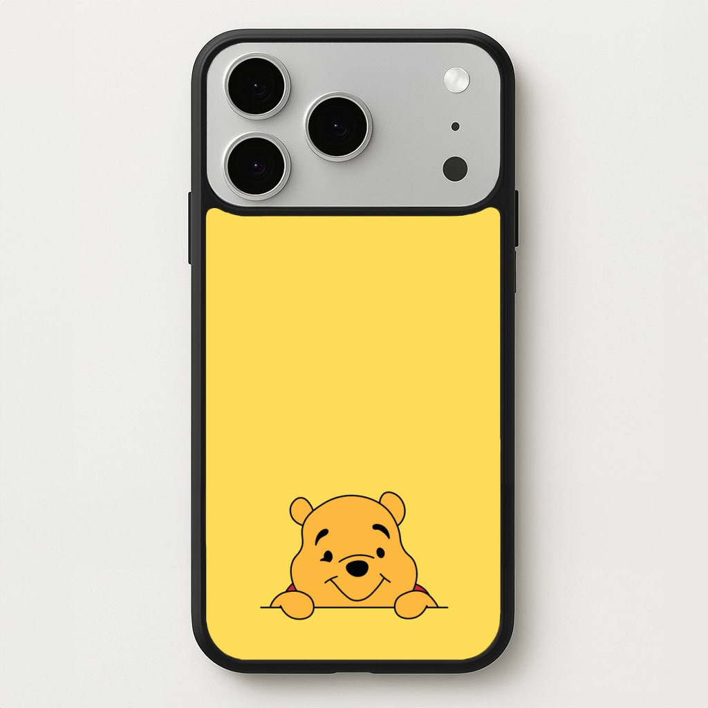 Cute Bear Leaning Phone Case