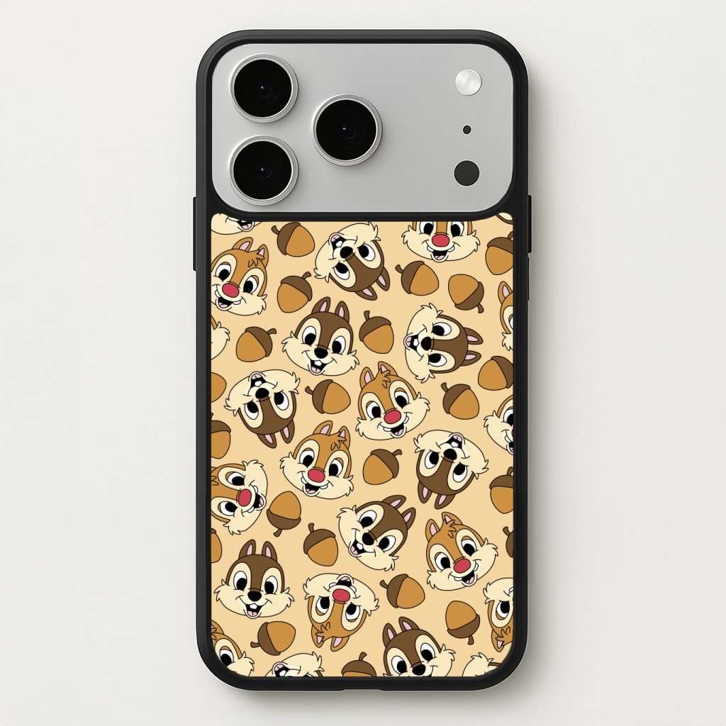 Cute Squirrels And Acorns Pattern Phone Case