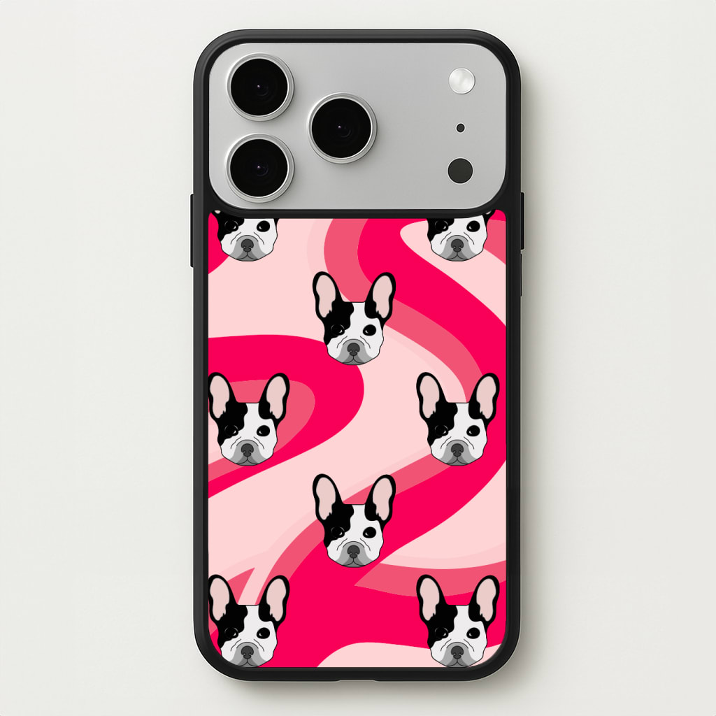 Abstact Frenchie - Dog Pattern Phone Case