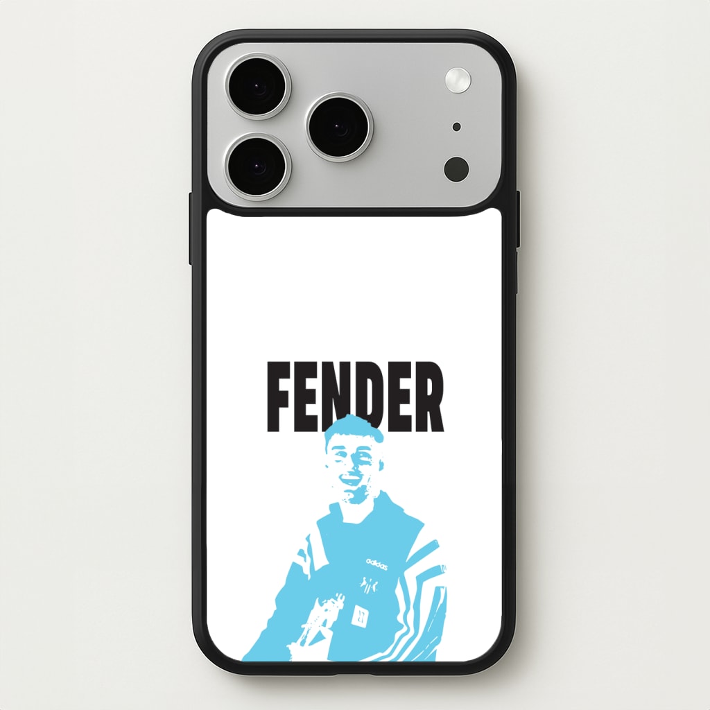 Fender Silhouette Blue Phone Case