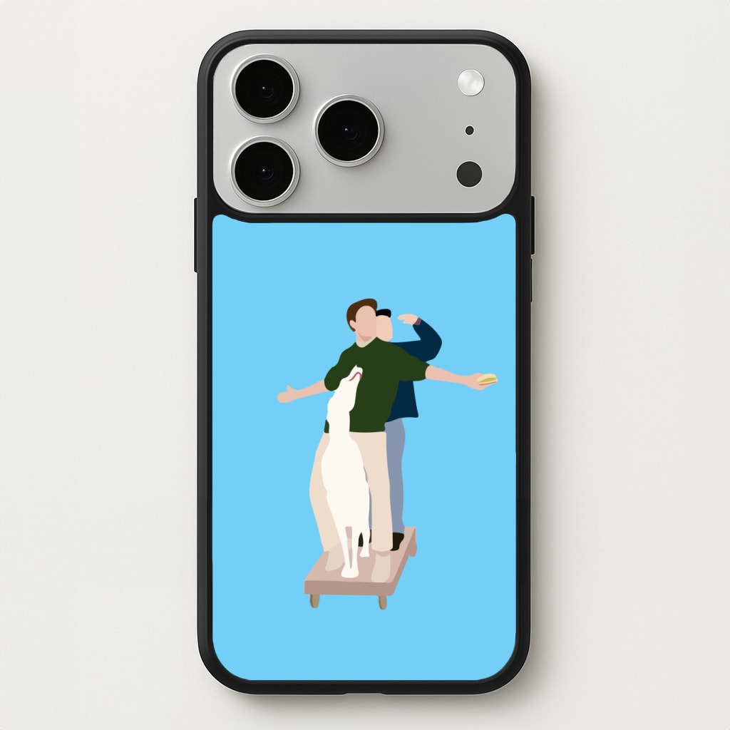 Two Men And A Dog Phone Case