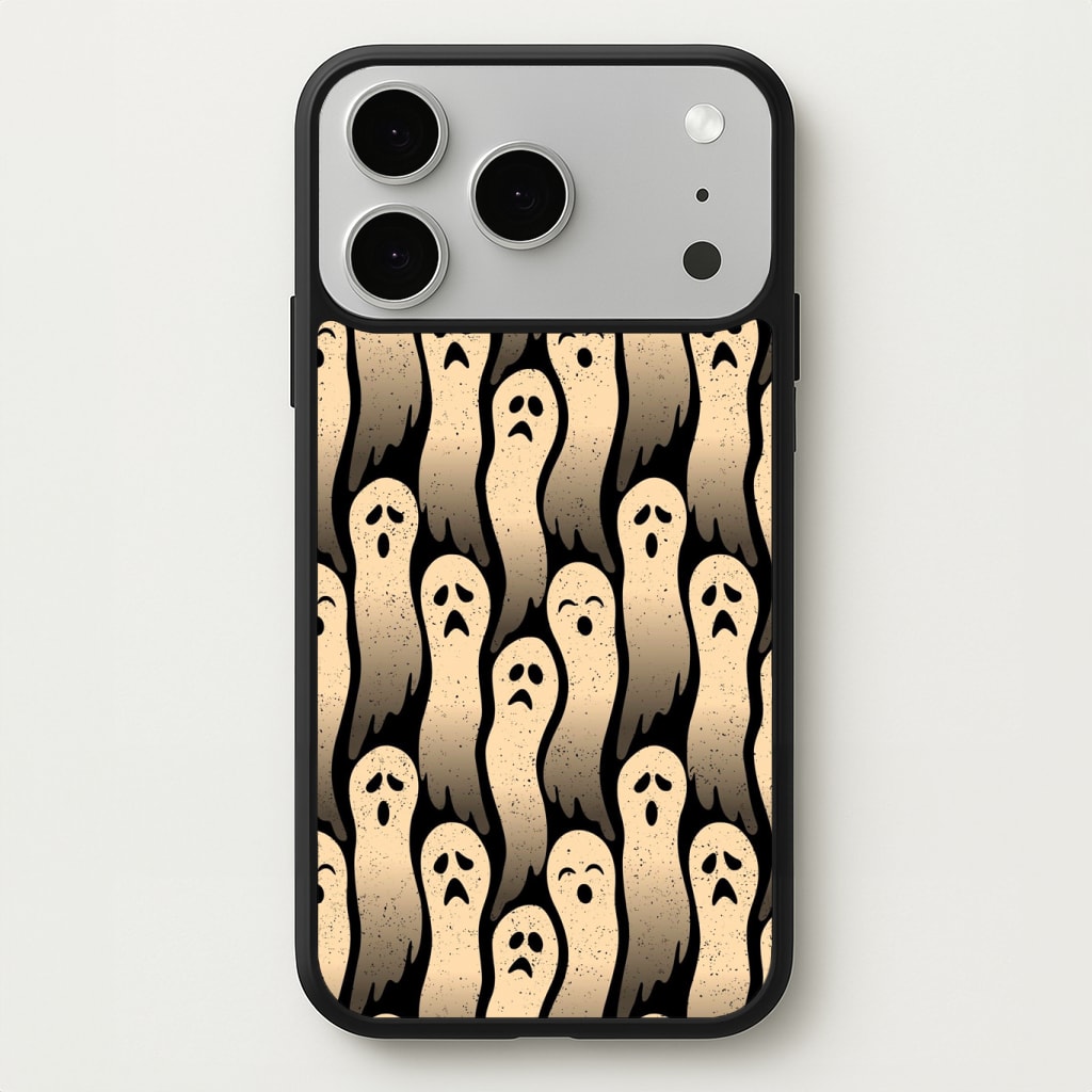 Vintage Wriggly Ghost Pattern Phone Case