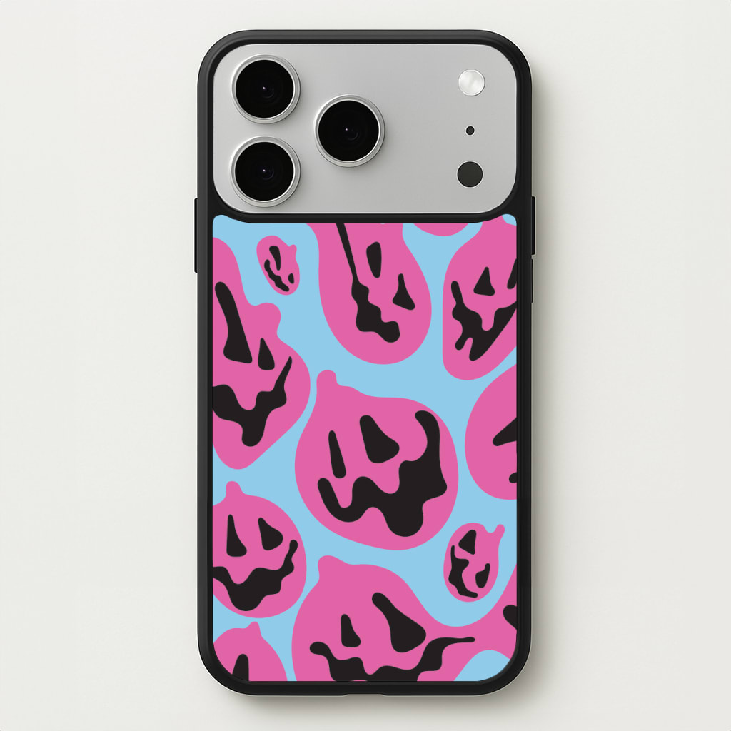 Pumpkin Blue Pattern Phone Case