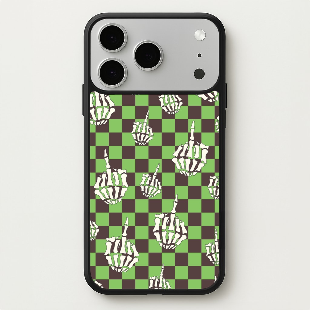 Green Middle Finger Phone Case