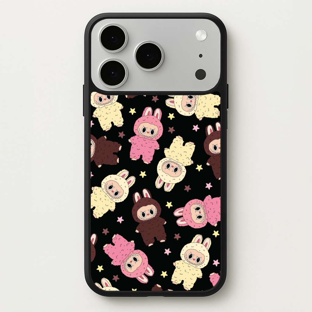 Cute Monsters And Stars Pattern Phone Case