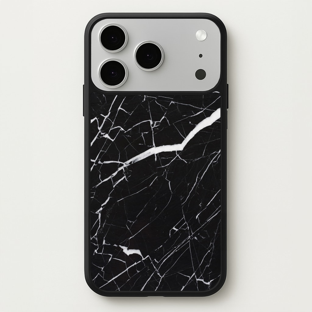 Black & White Marble Pattern Phone Case