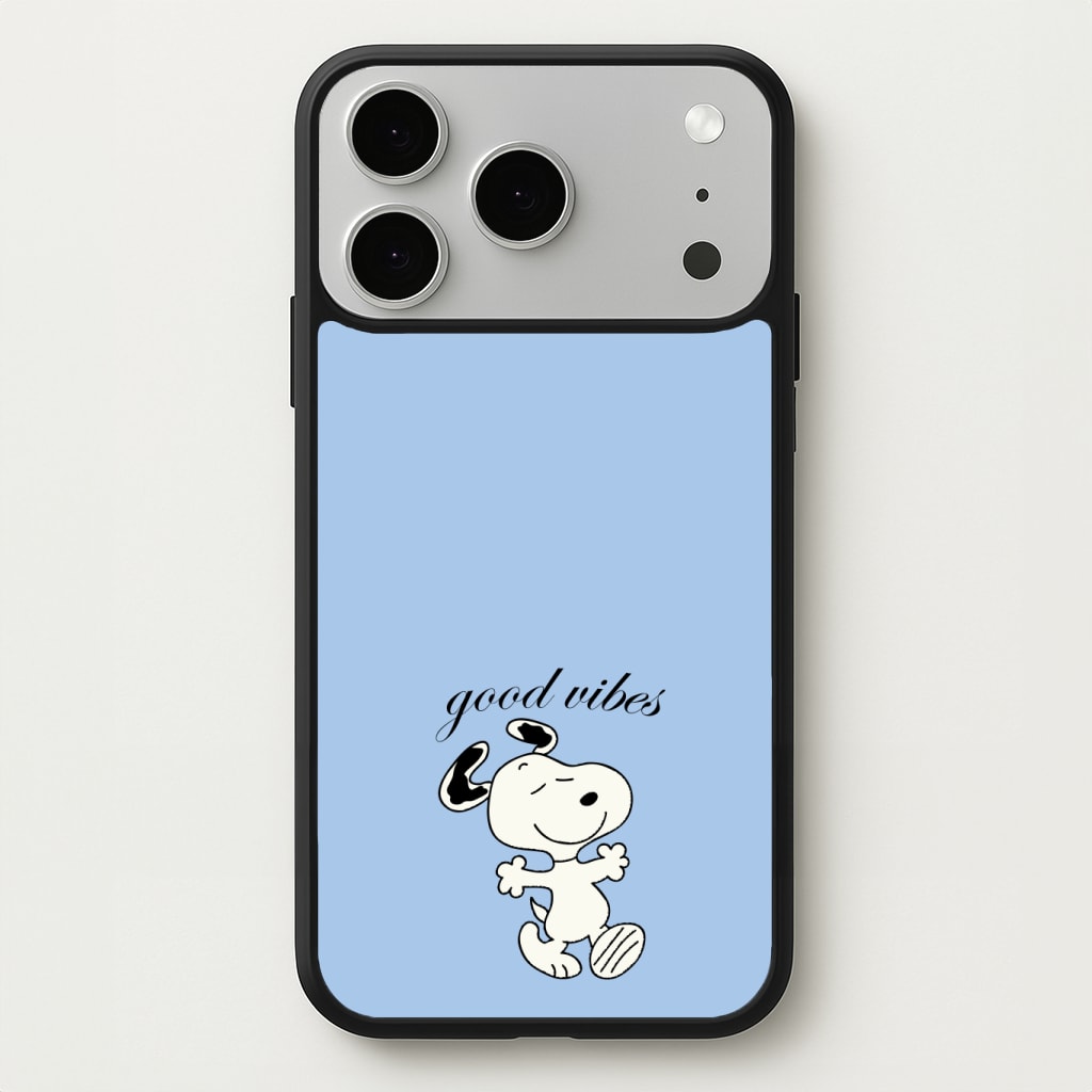 Good Vibes Cartoon Beagle Phone Case