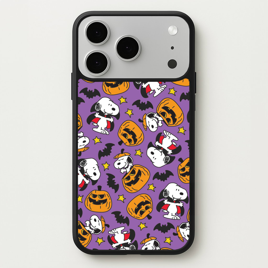 Cartoon Beagle Halloween Pattern Phone Case