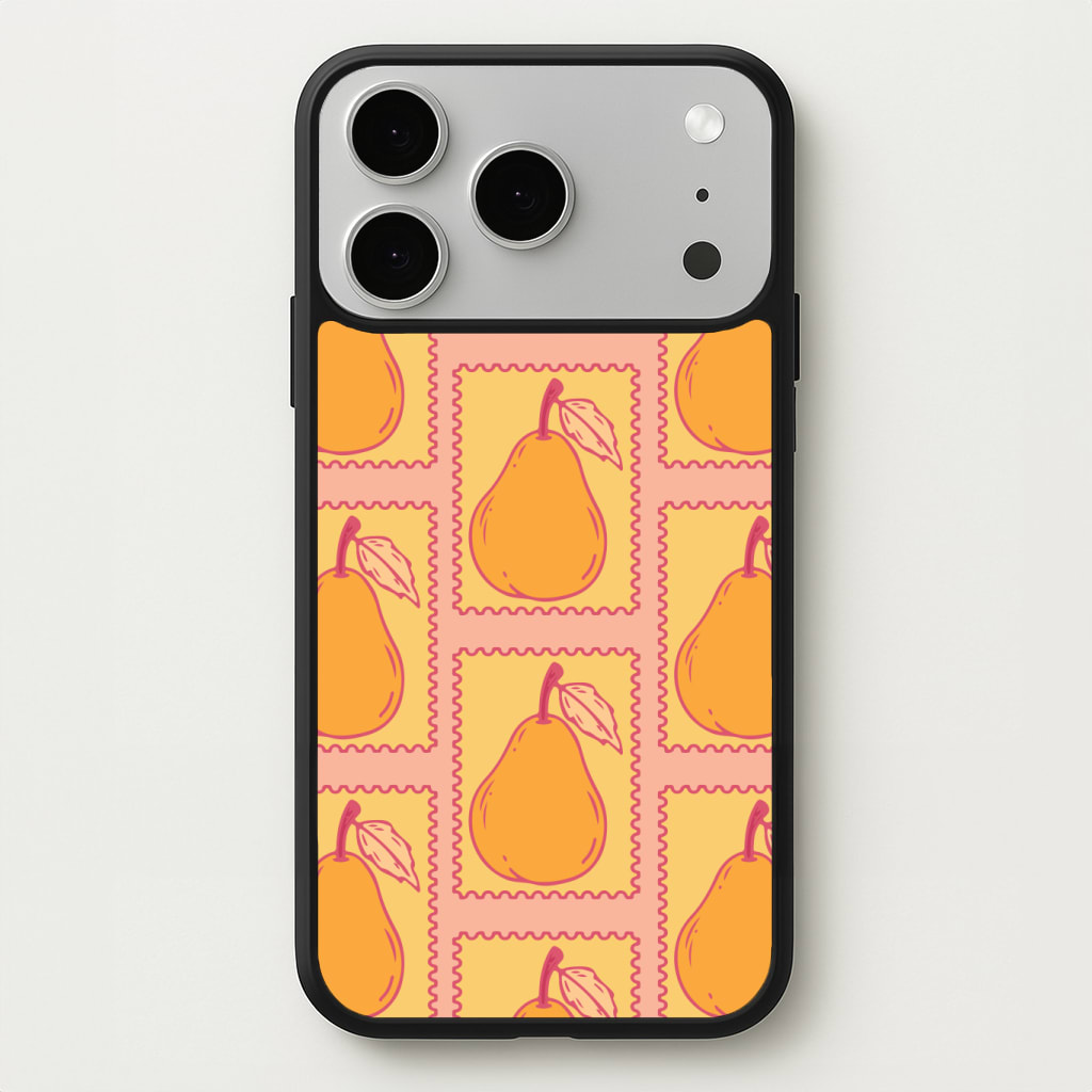 Pear Stamps Pattern Phone Case
