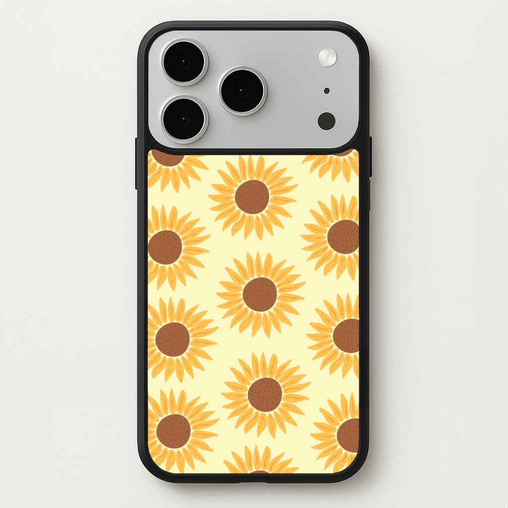 Sunflowers Abstract Pattern Phone Case